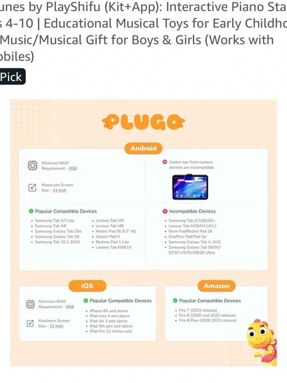 Plugo Kids Gamepad & Learning Kit Set - Blue